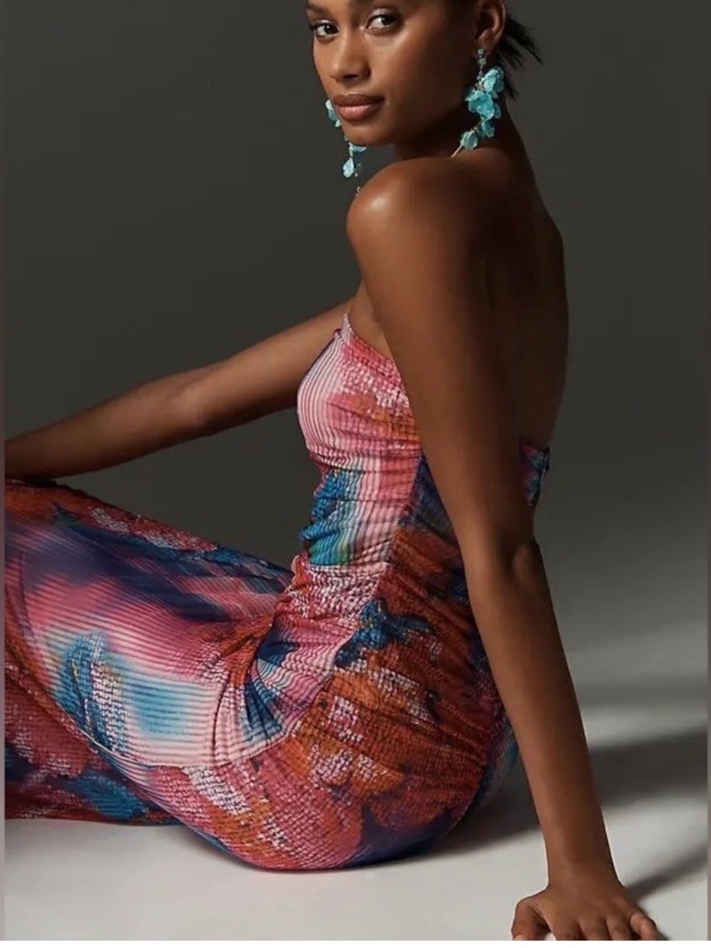 Anthropologie Soleil Strapless  Dress M NWT